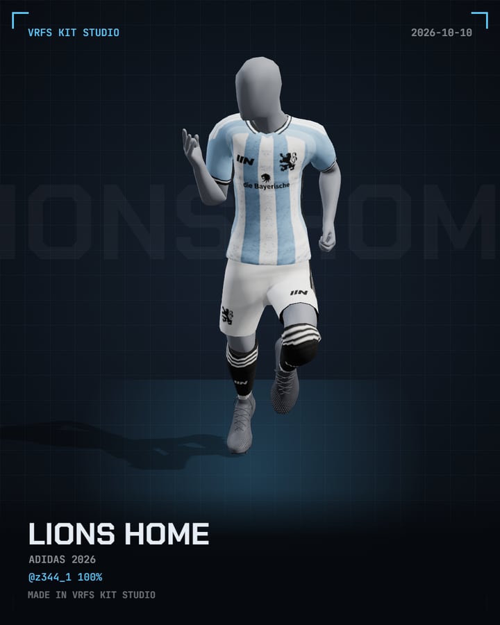 Light blue and white striped kit on a 3D player